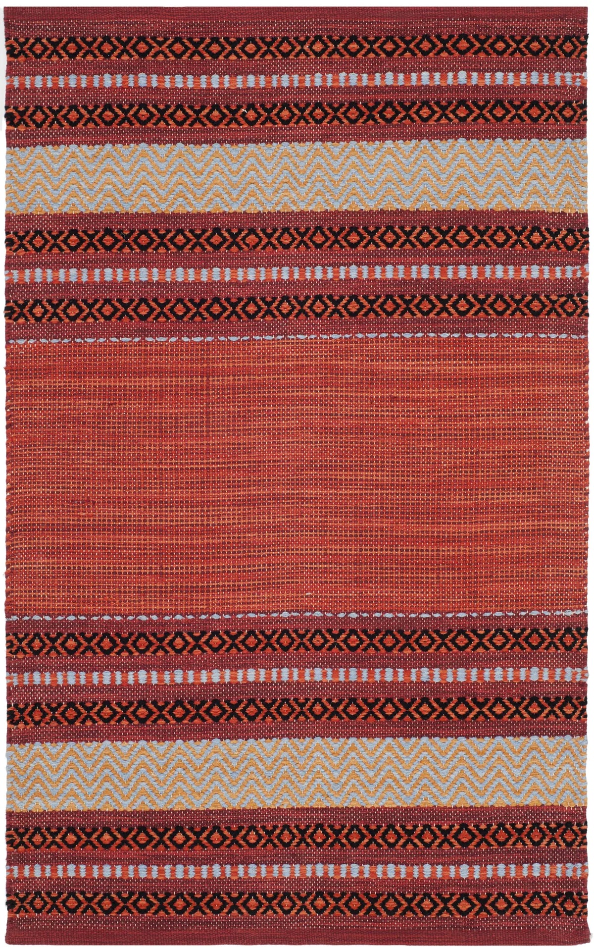 Safavieh Montauk 2'-6" x 4'-0" Rug in Red / Ivory