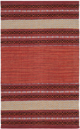 Safavieh Montauk 2'-6" x 4'-0" Rug in Red / Ivory