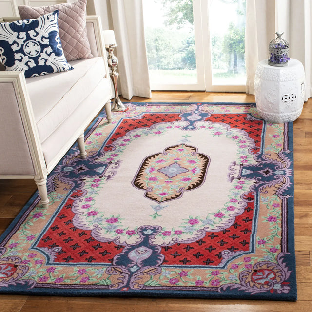 Safavieh Bellagio 5'-0" x 8'-0" Rug in Ivory / Pink