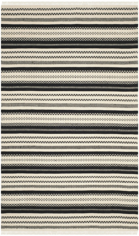 Safavieh Kilim 5'-0" x 8'-0" Rug in Ivory / Black