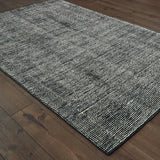 Oriental Weavers Sphinx Lucent 45904 Charcoal/ Black Rug - angle detail