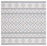 Safavieh Courtyard 6'-7" x 6'-7" Rug in Ivory / Navy Yellow
