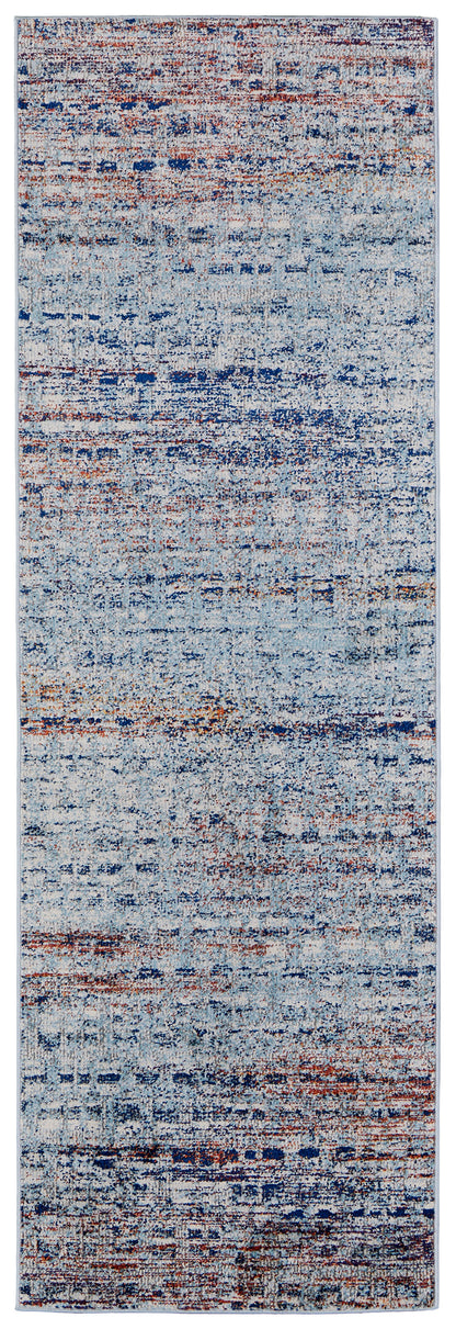 Feizy Edgemont Edg39Iuf Blue/Ivory/Orange Area Rug