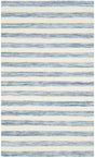 Safavieh Dhurries 3'-0" x 5'-0" Rug in Blue / Ivory