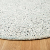 Safavieh Micro-Loop 5'-0" x 5'-0" Rug in Grey / Ivory