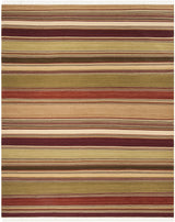 Safavieh Striped Kilim 10'-0" x 14'-0" Rug in Red