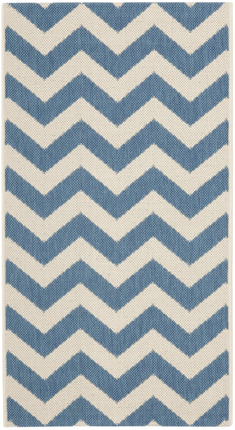 Safavieh Courtyard 2'-0" x 3'-7" Rug in Blue / Beige