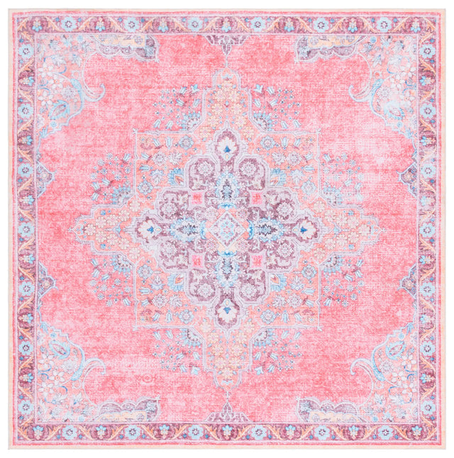 Safavieh Arizona 6'-0" x 6'-0" Rug in Pink / Beige