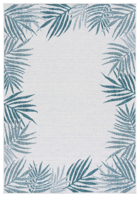 Safavieh Beach House 4'-0" x 6'-0" Rug in Blue / Ivory