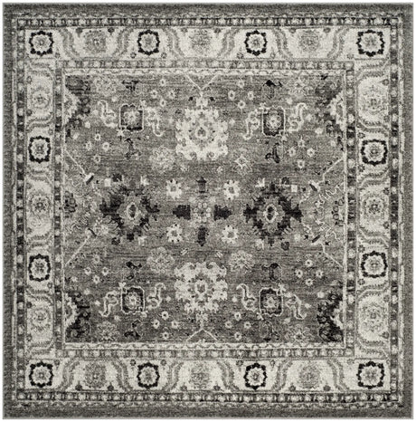 Safavieh Vintage Hamadan 6'-7" x 6'-7" Rug in Grey / Black