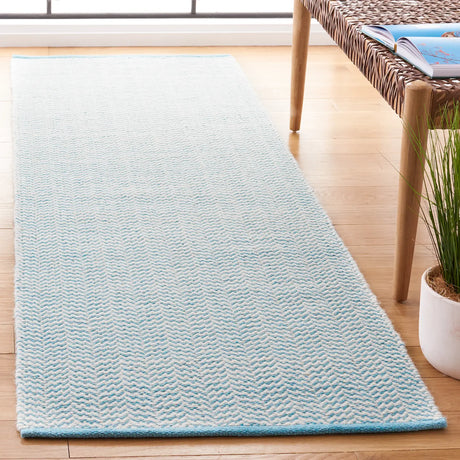 Safavieh Vermont 2'-3" x 8'-0" Rug in Teal / Ivory