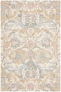 Safavieh Micro-Loop 4'-0" x 6'-0" Rug in Ivory / Blue