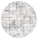 Safavieh Berber Shag 6'-7" x 6'-7" Rug in Grey / Ivory