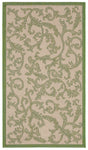 Safavieh Courtyard 2'-0" x 3'-7" Rug in Natural / Olive