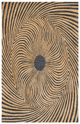 Safavieh Metro 4'-0" x 6'-0" Rug in Black / Gold