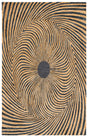 Safavieh Metro 4'-0" x 6'-0" Rug in Black / Gold