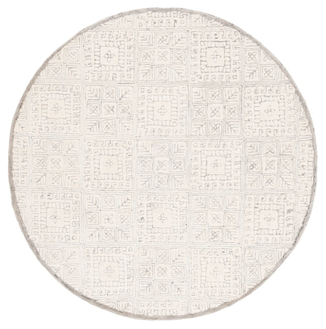 Safavieh Glamour 6'-0" x 6'-0" Rug in Grey / Ivory