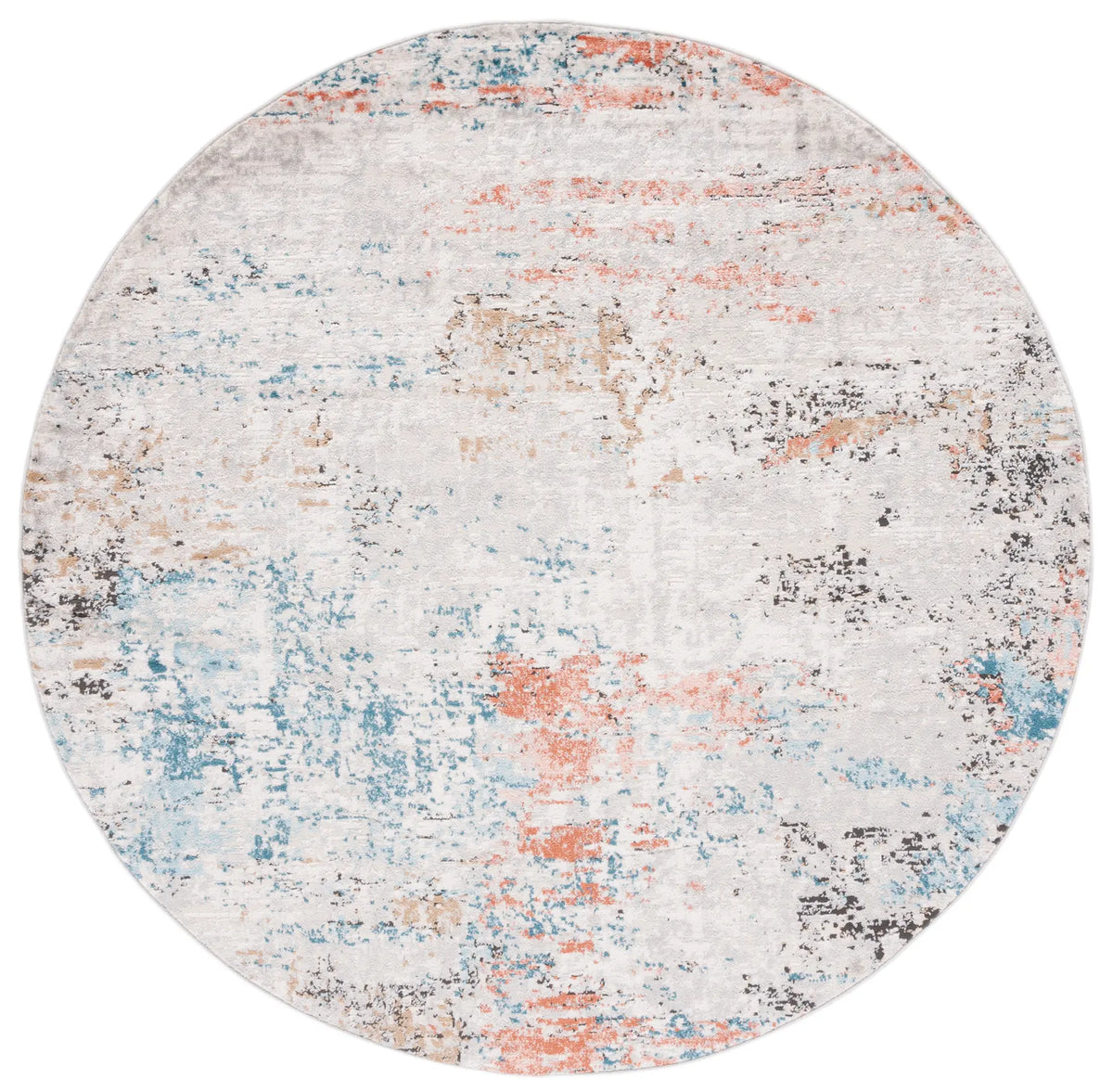 Safavieh Shivan 6'-7" x 6'-7" Rug in Grey / Pink