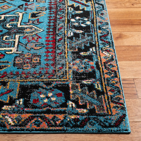 Safavieh Vintage Hamadan 4'-0" x 6'-0" Rug in Light Blue / Black