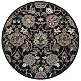 Safavieh Metro 6'-0" x 6'-0" Rug in Black / Beige