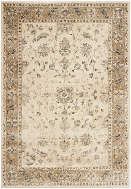 Safavieh Vintage 4'-0" x 5'-7" Rug in Stone / Caramel
