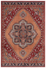 Safavieh Pyramid 4'-5" x 6'-5" Rug in Rust / Ivory Grey