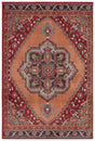 Safavieh Pyramid 4'-5" x 6'-5" Rug in Rust / Ivory Grey