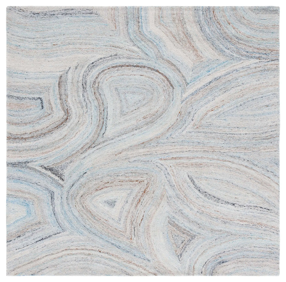 Safavieh Abstract 6'-0" x 6'-0" Rug in Beige / Blue