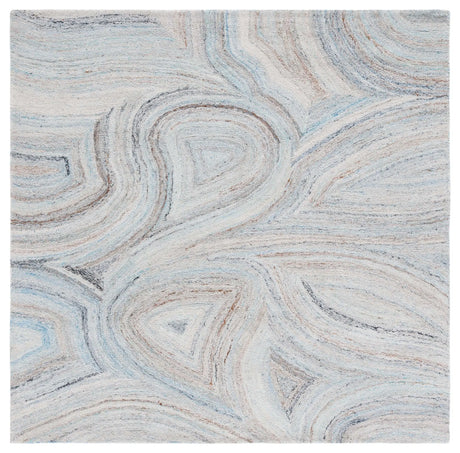 Safavieh Abstract 6'-0" x 6'-0" Rug in Beige / Blue