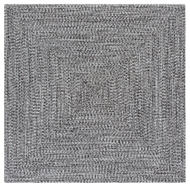 Safavieh Braided 5'-0" x 5'-0" Rug in Black / Ivory