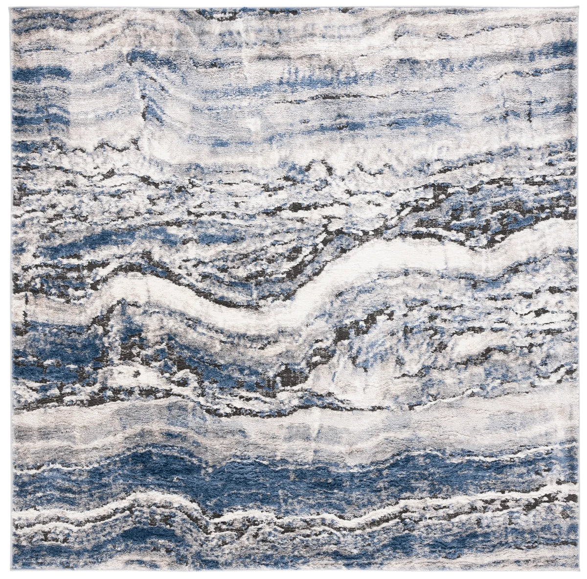 Safavieh Petra 6'-7" x 6'-7" Rug in Light Beige / Blue