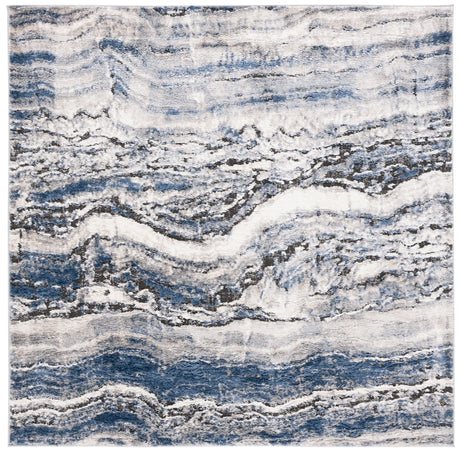 Safavieh Petra 6'-7" x 6'-7" Rug in Light Beige / Blue