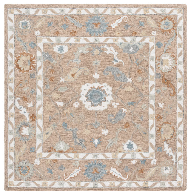 Safavieh Metro 6'-0" x 6'-0" Rug in Beige / Rust