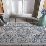 Safavieh Courtyard 2'-0" x 3'-7" Rug in Grey / Navy