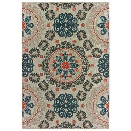 Oriental Weavers Sphinx Latitude 1903W Grey / Blue Rugs - main flat