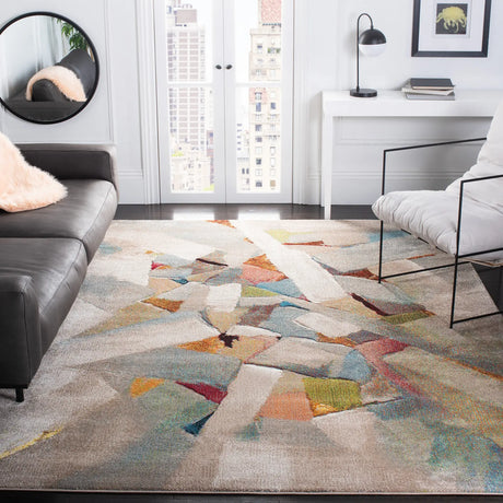 Safavieh Porcello 10'-6" x 14'-0" Rug in Grey / Multi