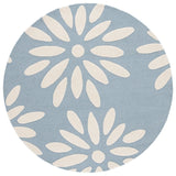 Safavieh Safavieh Kids 6'-0" x 6'-0" Rug in Light Blue / Ivory
