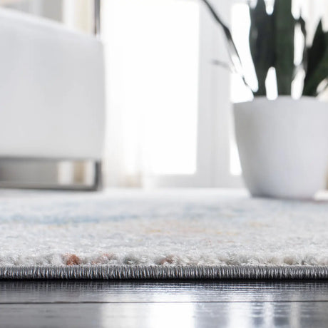 Safavieh Tulum 4'-0" x 6'-0" Rug in Ivory / Dark Blue