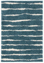 Safavieh Venus Shag 600 4'-0" x 6'-0" Rug in Turquoise / Ivory