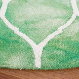 Safavieh Dip Dye 7'-0" x 7'-0" Rug in Green / Ivory