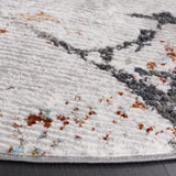 Safavieh Meadow 500 6'-7" x 6'-7" Rug in Light Grey / Black
