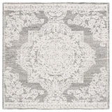 Safavieh Abstract 6'-0" x 6'-0" Rug in Ivory / Charcoal