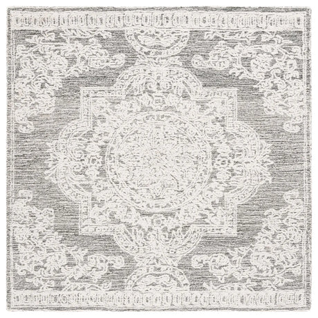 Safavieh Abstract 6'-0" x 6'-0" Rug in Ivory / Charcoal