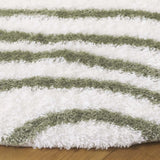 Safavieh Tahoe Shag 6'-7" x 6'-7" Rug in Ivory / Green