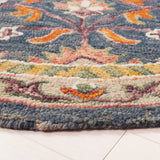 Safavieh Aspen 5'-0" x 5'-0" Rug in Blue / Rust