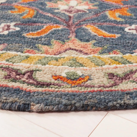 Safavieh Aspen 5'-0" x 5'-0" Rug in Blue / Rust