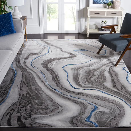 Safavieh Craft 10'-6" x 14'-0" Rug in Grey / Blue