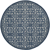Safavieh Cambridge 6'-0" x 6'-0" Rug in Ivory / Navy