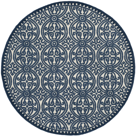 Safavieh Cambridge 6'-0" x 6'-0" Rug in Ivory / Navy