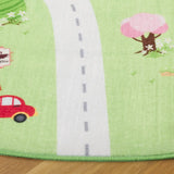 Safavieh Santa Monica Kids 6'-0" x 6'-0" Rug in Light Green